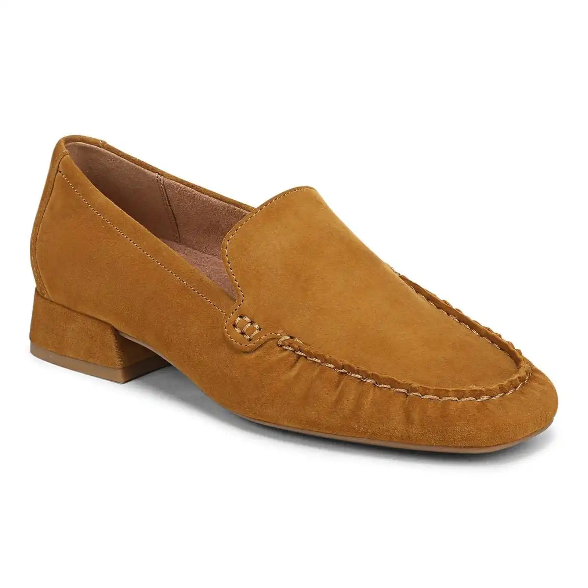 Pilar Heeled Loafer Wild Truffle Suede